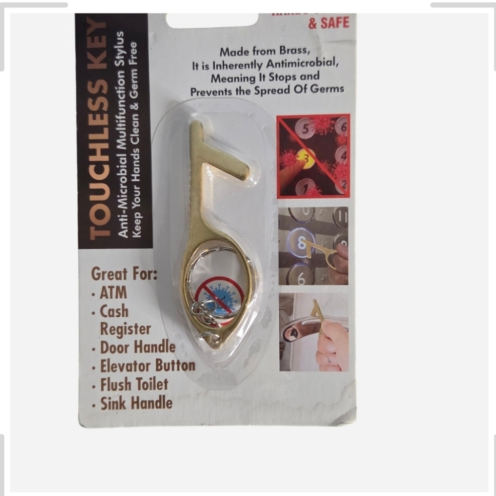 Gold Touchless Key Tool